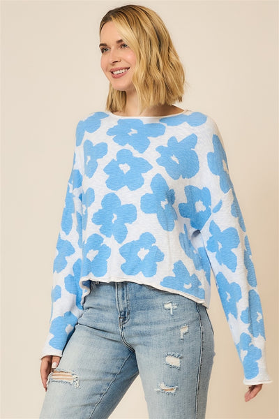 Jacquard Floral Sweater+