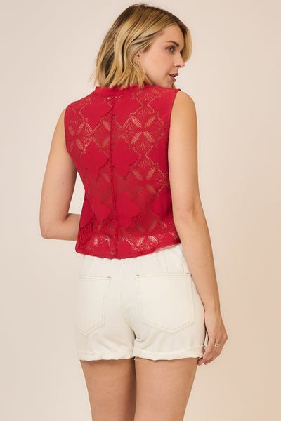 Ruby Lace Top