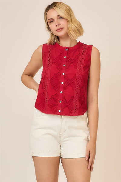 Ruby Lace Top