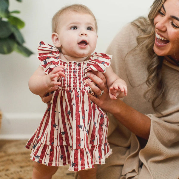 Stars & Stripes Dress/Diaper Cover
