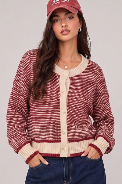Cranberry Cardigan