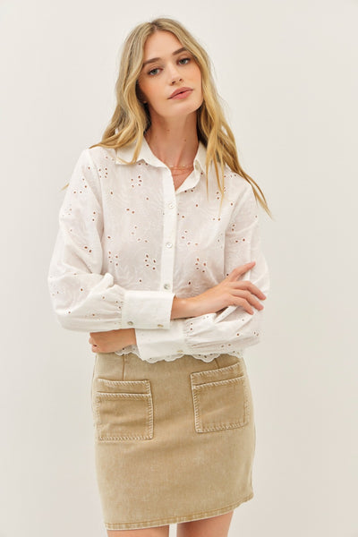 Edith Eyelet Blouse