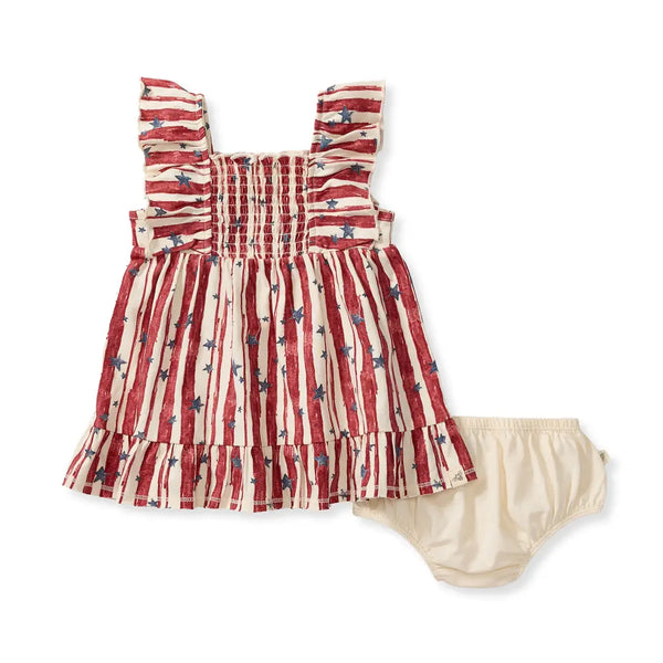 Stars & Stripes Dress/Diaper Cover