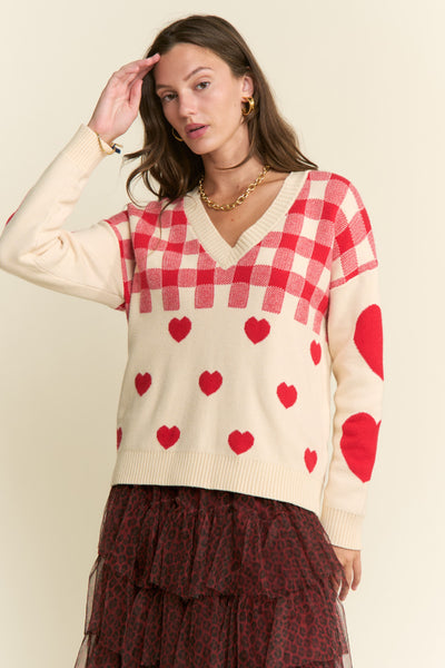 Queen of Hearts Sweater+