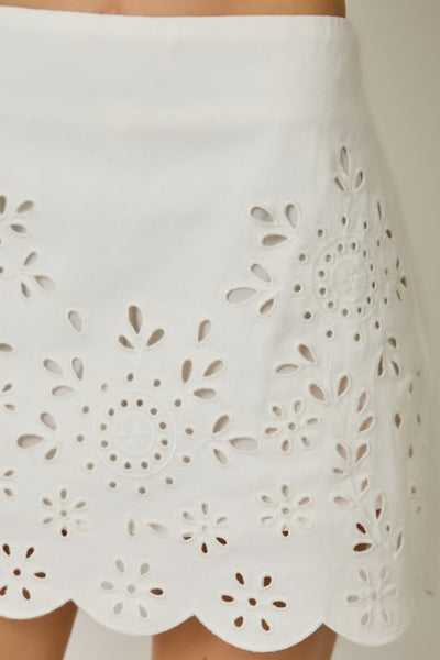 Lilian Eyelet Skort