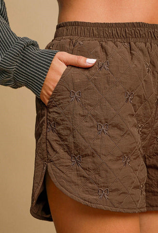 Ribbon Quilted Shorts