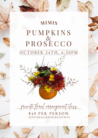 10/24 Pumpkins & Prosecco, Sip & Shop Private Event