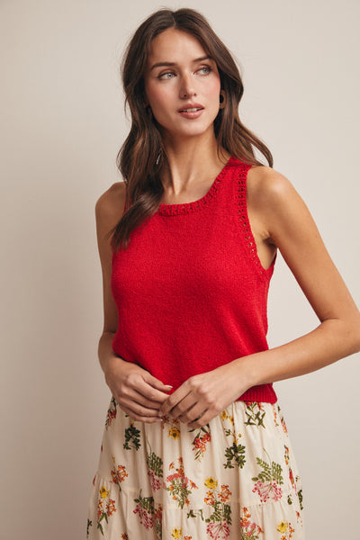 Poppy Red Tank