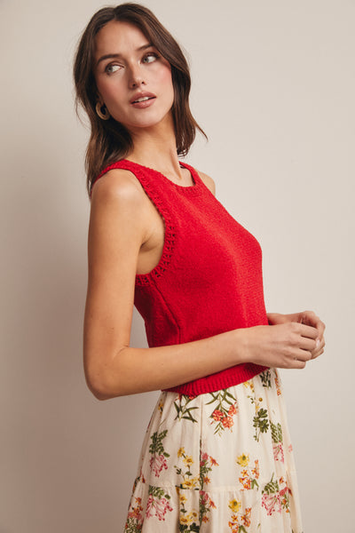 Poppy Red Tank