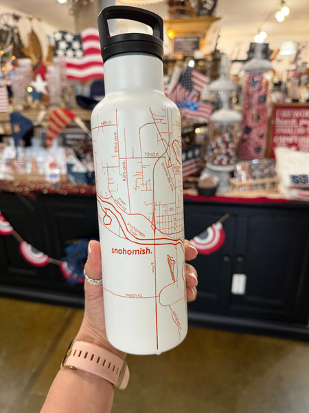 Snohomish Map Hydration Bottle