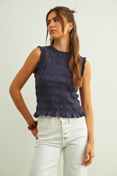 Sascha Smocked Top