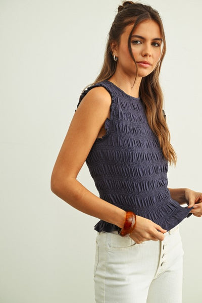 Sascha Smocked Top