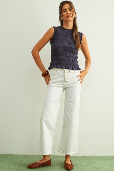 Sascha Smocked Top
