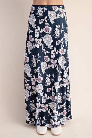 Midnight Peony Skirt