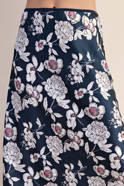 Midnight Peony Skirt