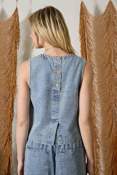 Darla Denim Top