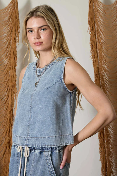 Darla Denim Top