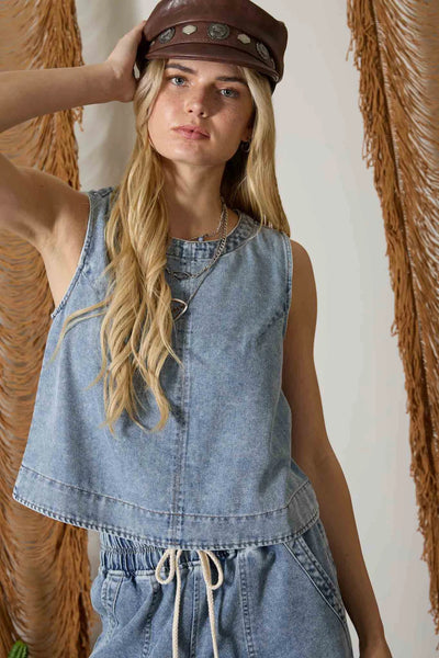 Darla Denim Top