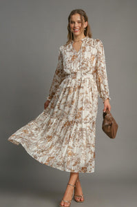 Lurex Floral Dress