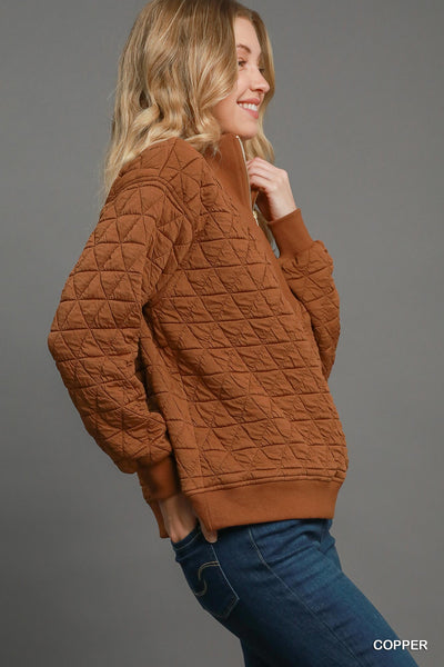 Quilted Half Zip