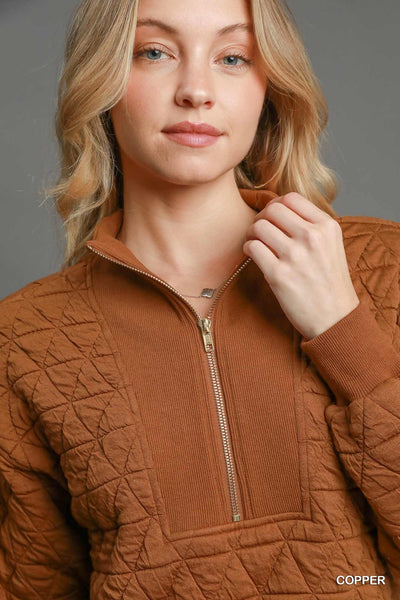 Quilted Half Zip