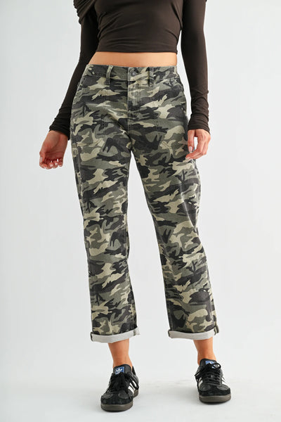 Camo Crop Jeans