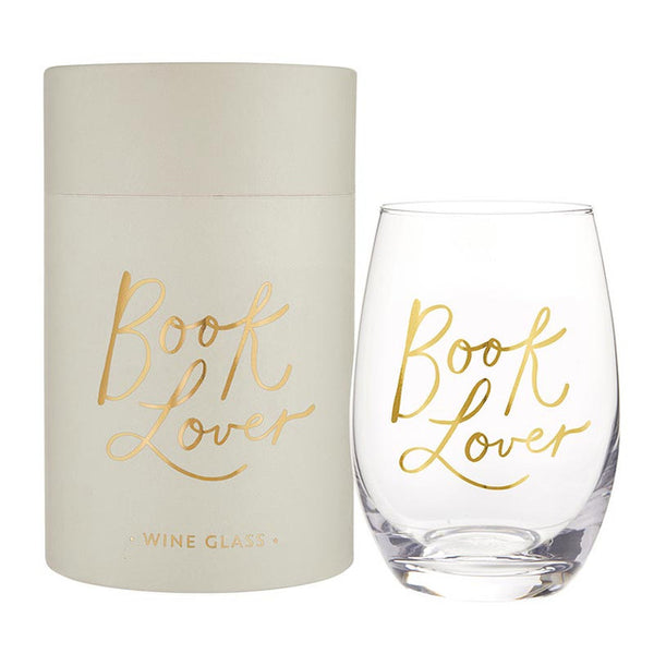 Stemless Wine Glasses-Book Club Collection