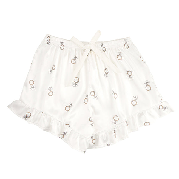 Wedding Ring Pajama Shorts Set