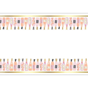 Champagne Bottles Paper Table Runner