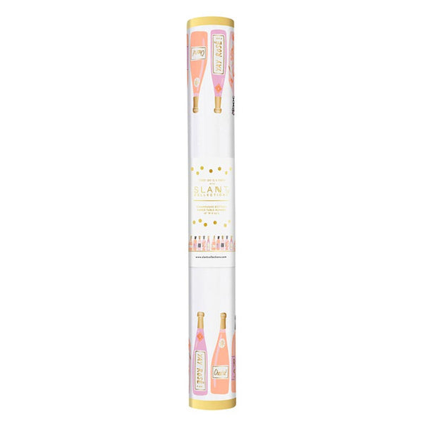 Champagne Bottles Paper Table Runner