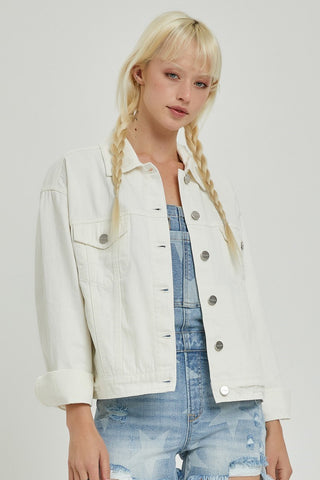 White Jean Jacket+