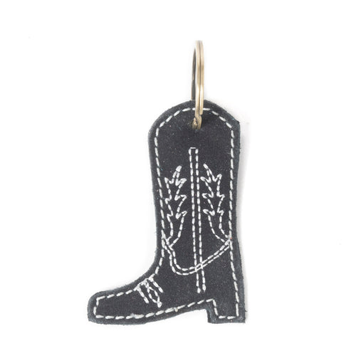 Western Whimsy Leather Key Fob
