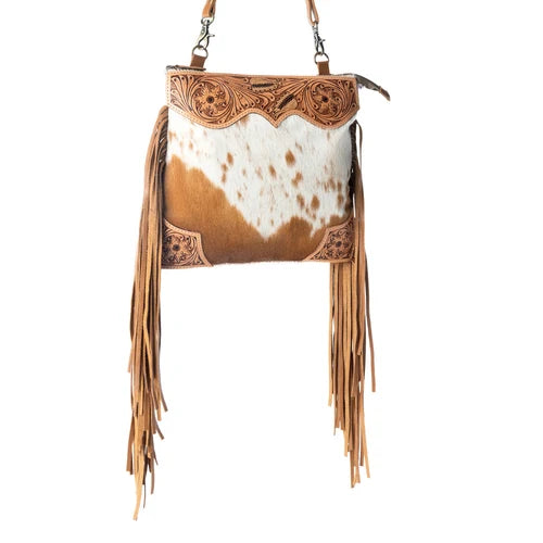 Tumbleweed Trail Fringed Hand-tooled Bag