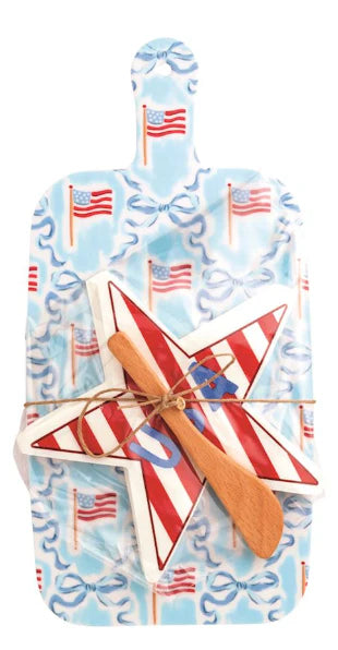 Americana Melamine Board & Napkin Set