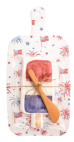 Americana Melamine Board & Napkin Set