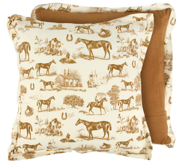 Horse Toile Pillow