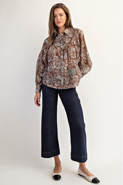 Avery Paisley Blouse