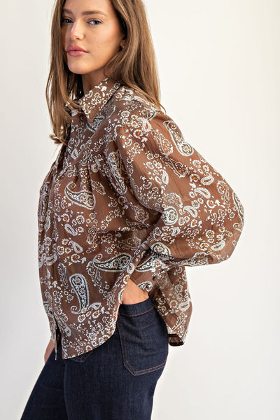 Avery Paisley Blouse