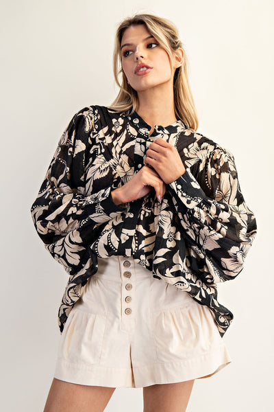 Fancy Floral Blouse