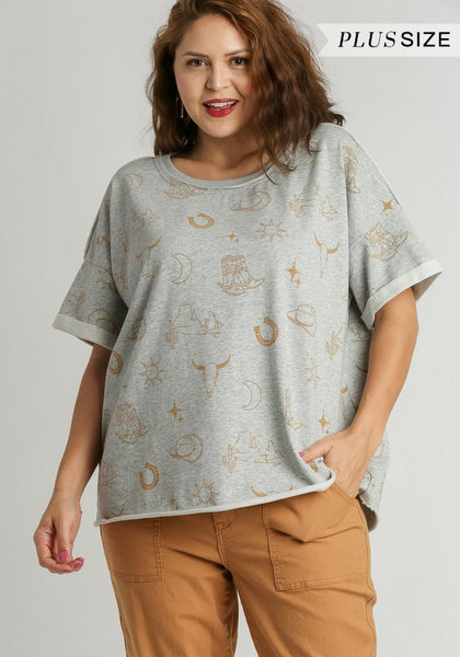 Cowboy Graphic Top+