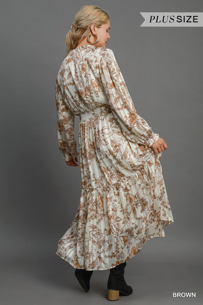 Lurex Floral Dress+