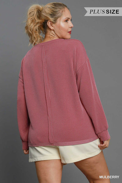 Mulberry Knit Top+