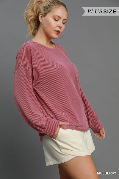 Mulberry Knit Top+