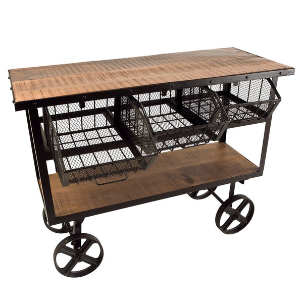 Mango Wood Cart