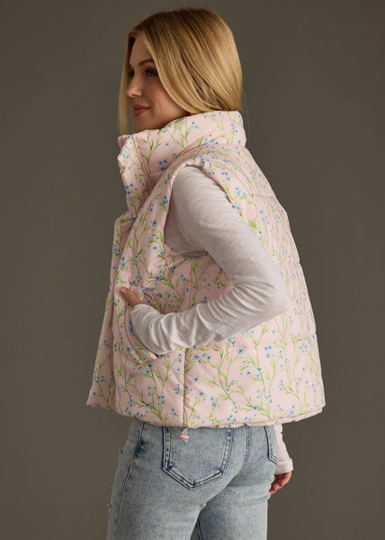Pink Floral Vest