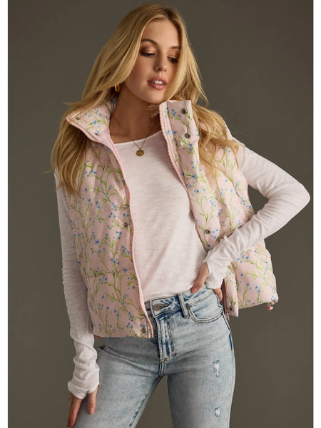 Pink Floral Vest