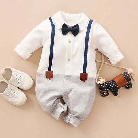 Faux Suspender Jumpsuit