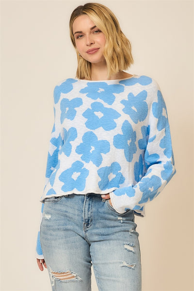 Jacquard Floral Sweater+