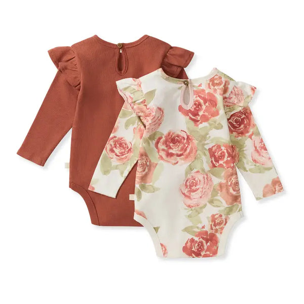 2 Pack Autumn Rose Bodysuits