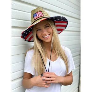 American Flag Lifegard Hat
